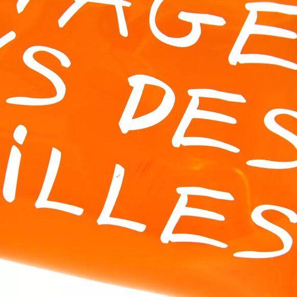 Hermes Orange Vinyl Kelly Beach Handbag SOUVENIR DE L'EXPOSITION 1998 91375 - Picture 12 of 12